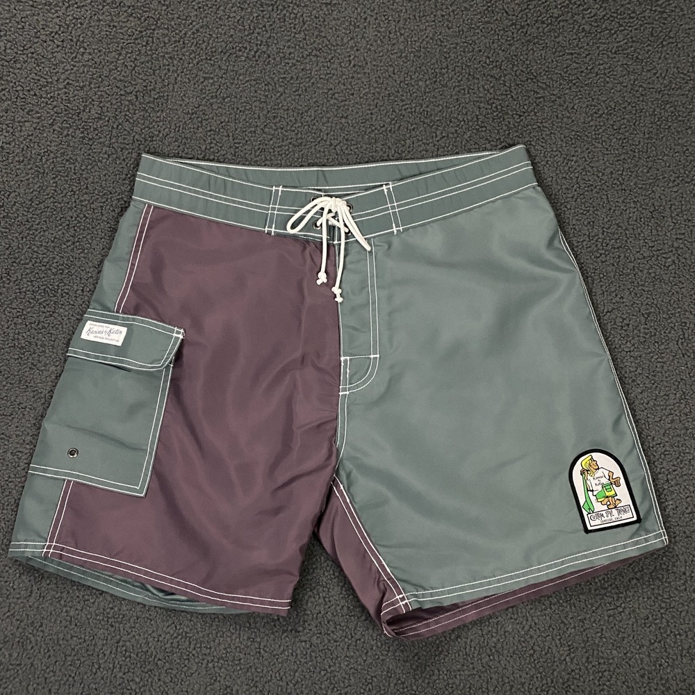 Kanvas by Katin Dogger Trunk Mens 32 Blue Purple Swim Board Heritage Collection
